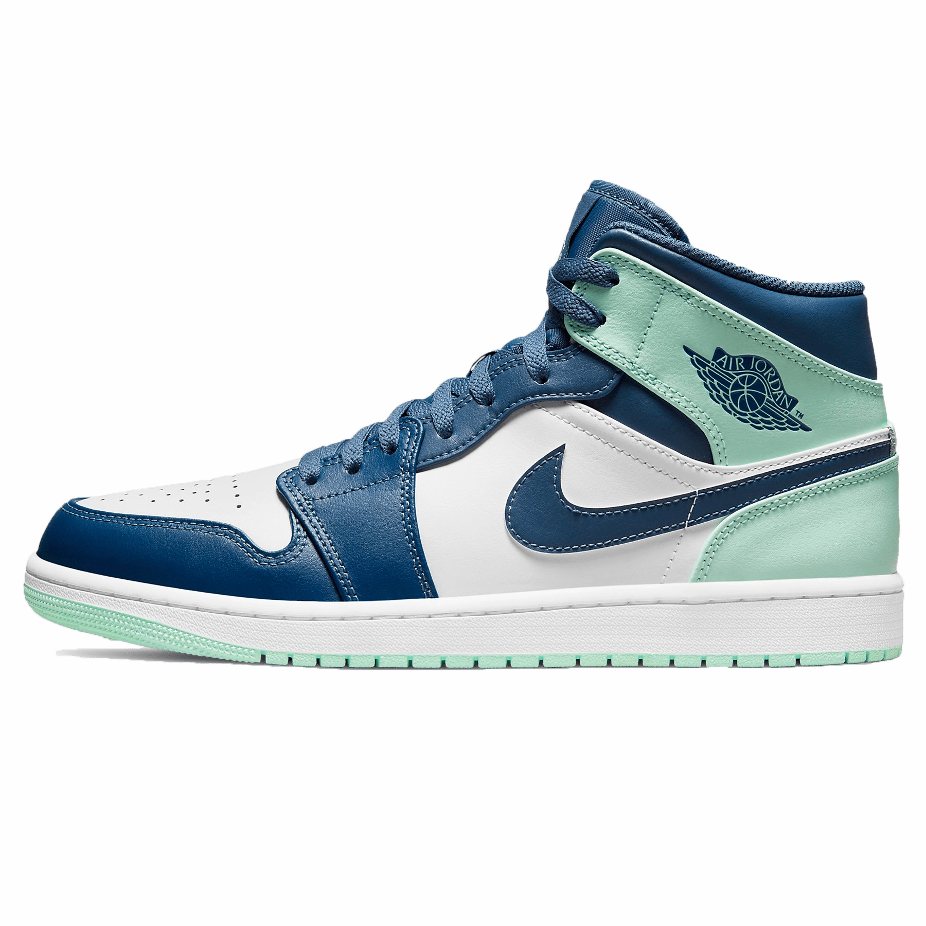 Air Jordan 1 Mid 'Blue Mint' Air Jordan 1 Mid versatile shoes for daily wear