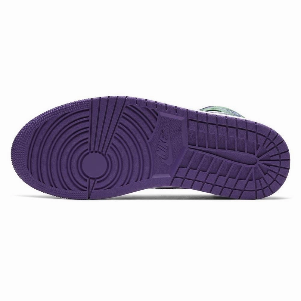 Air Jordan 1 Mid 'Hulk' Air Jordan 1 vintage style sneakers