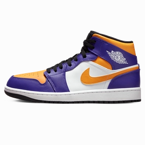 Air Jordan 1 Mid 'Lakers' Air Jordan 1 Mid versatile shoes for daily wear