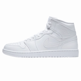 Air Jordan 1 Mid 'Triple White' Air Jordan 1 Mid versatile shoes for daily wear