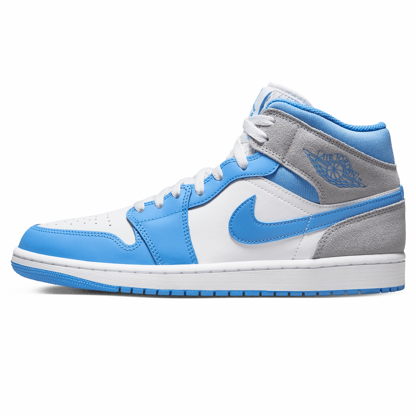 Air Jordan 1 Mid 'University Blue Grey' Air Jordan 1 Mid versatile shoes for daily wear