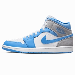 Air Jordan 1 Mid 'University Blue Grey' Air Jordan 1 Mid versatile shoes for daily wear