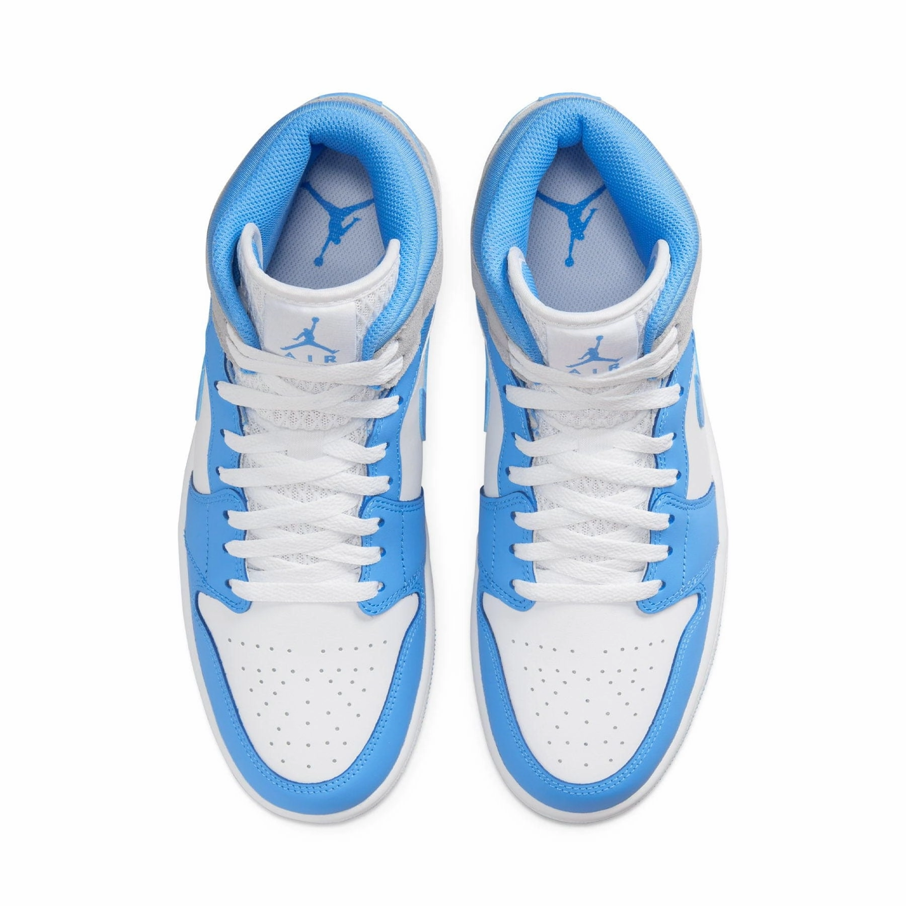 Air Jordan 1 Mid 'University Blue Grey' Air Jordan 1 Mid streetwear shoes