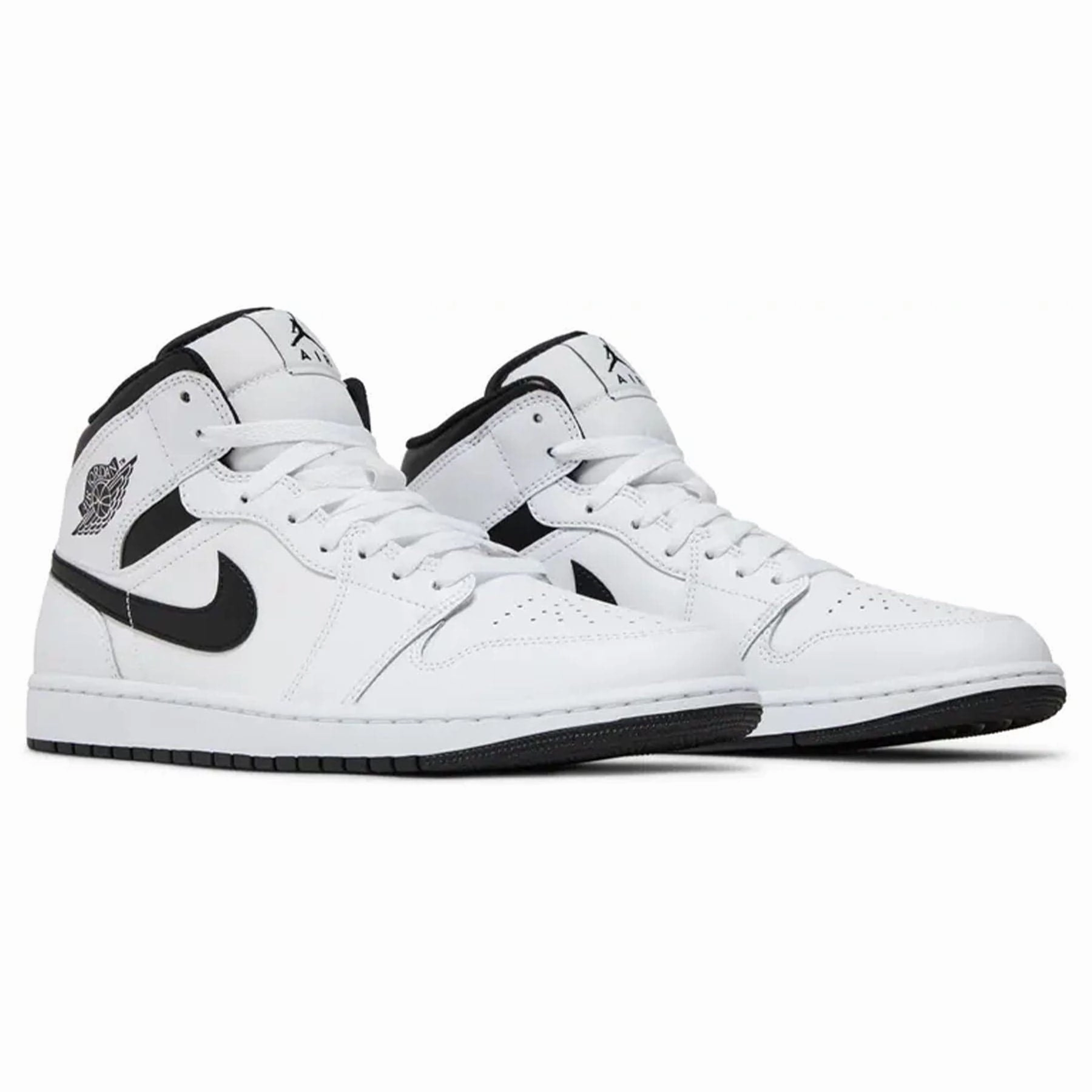 Air Jordan 1 Mid 'White Black' Air Jordan 1 Mid streetwear shoes