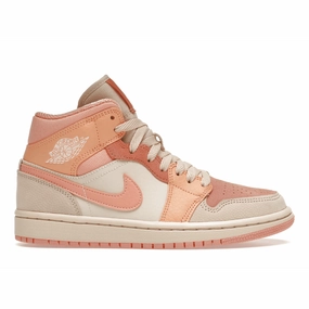 Air Jordan 1 Mid Apricot Orange Air Jordan 1 Mid sneakers with bold retro vibes