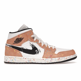 Air Jordan 1 Mid Brushstroke Air Jordan 1 Mid sneakers with bold retro vibes