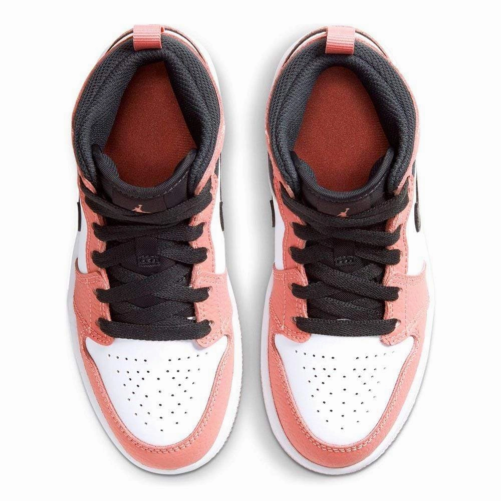 Air Jordan 1 Mid Children's 'Pink Quartz' (PS) Air Jordan 1 Mid streetwear shoes