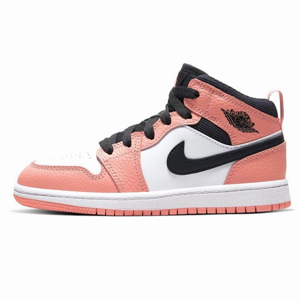 Air Jordan 1 Mid Children's 'Pink Quartz' (PS) Air Jordan 1 Mid streetwear shoes