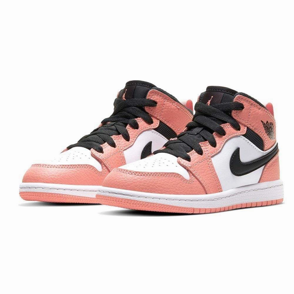 Air Jordan 1 Mid Children's 'Pink Quartz' (PS) Air Jordan 1 Mid streetwear shoes