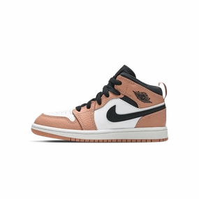 Air Jordan 1 Mid Children's 'Pink Quartz' (PS) Air Jordan 1 Mid versatile shoes for daily wear
