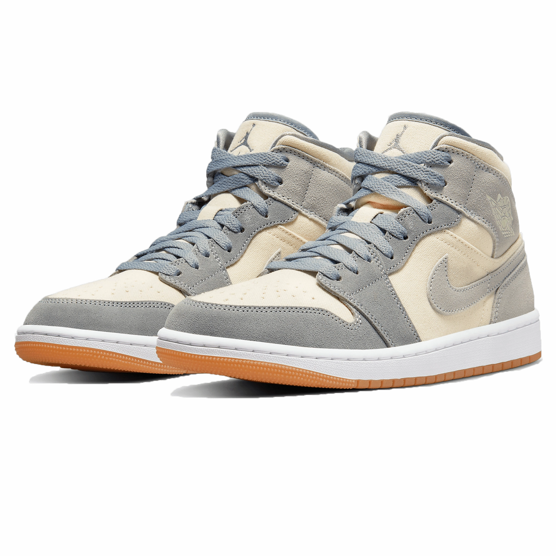 Air Jordan 1 Mid Coconut Milk Particle Grey Air Jordan 1 vintage style sneakers