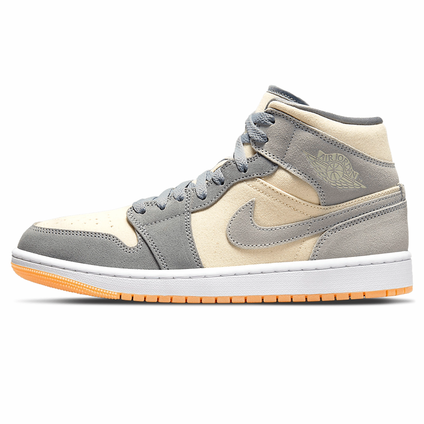 Air Jordan 1 Mid Coconut Milk Particle Grey Air Jordan 1 timeless sneakers for Jordan fans