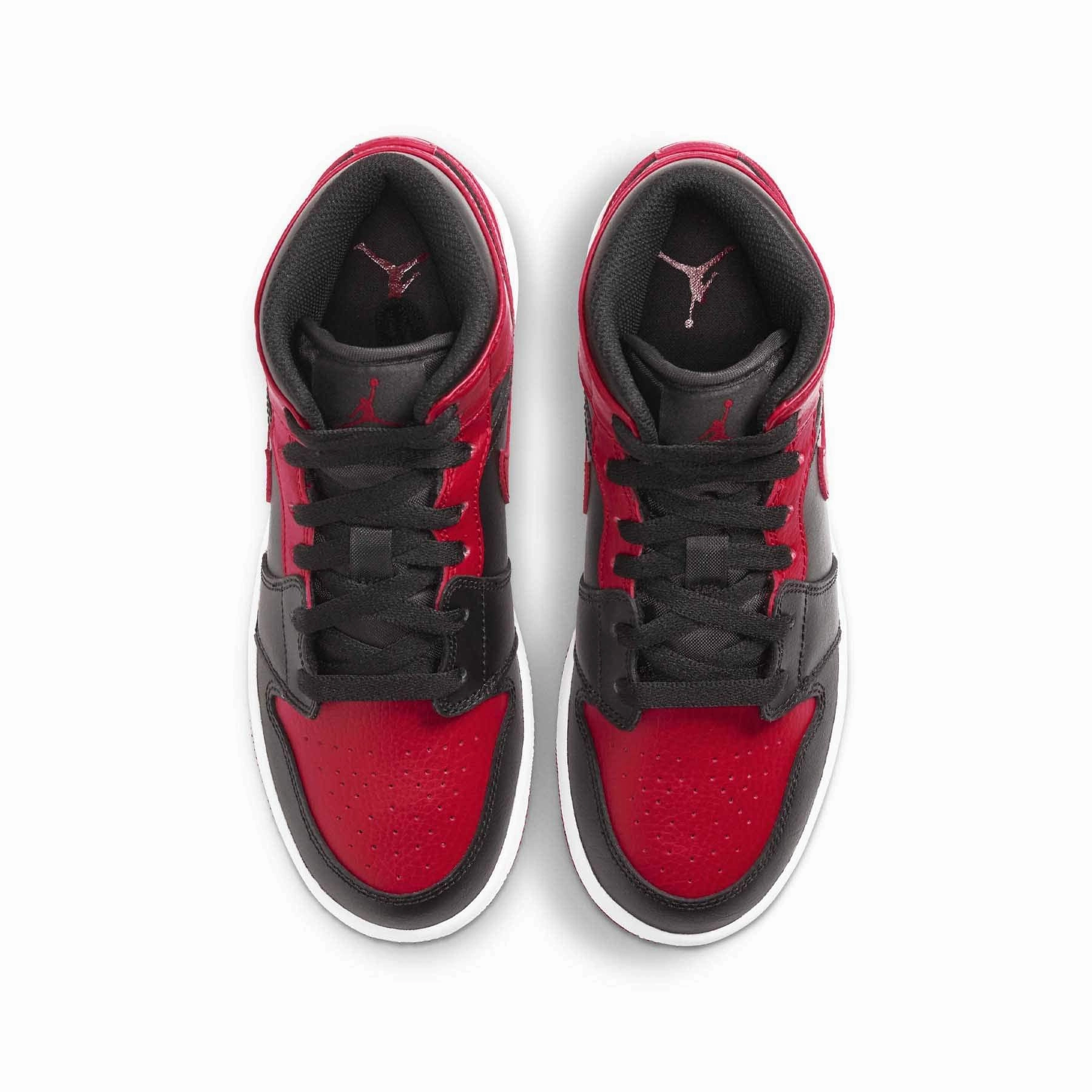 Air Jordan 1 Mid GS 'Banned' Air Jordan 1 Mid streetwear shoes