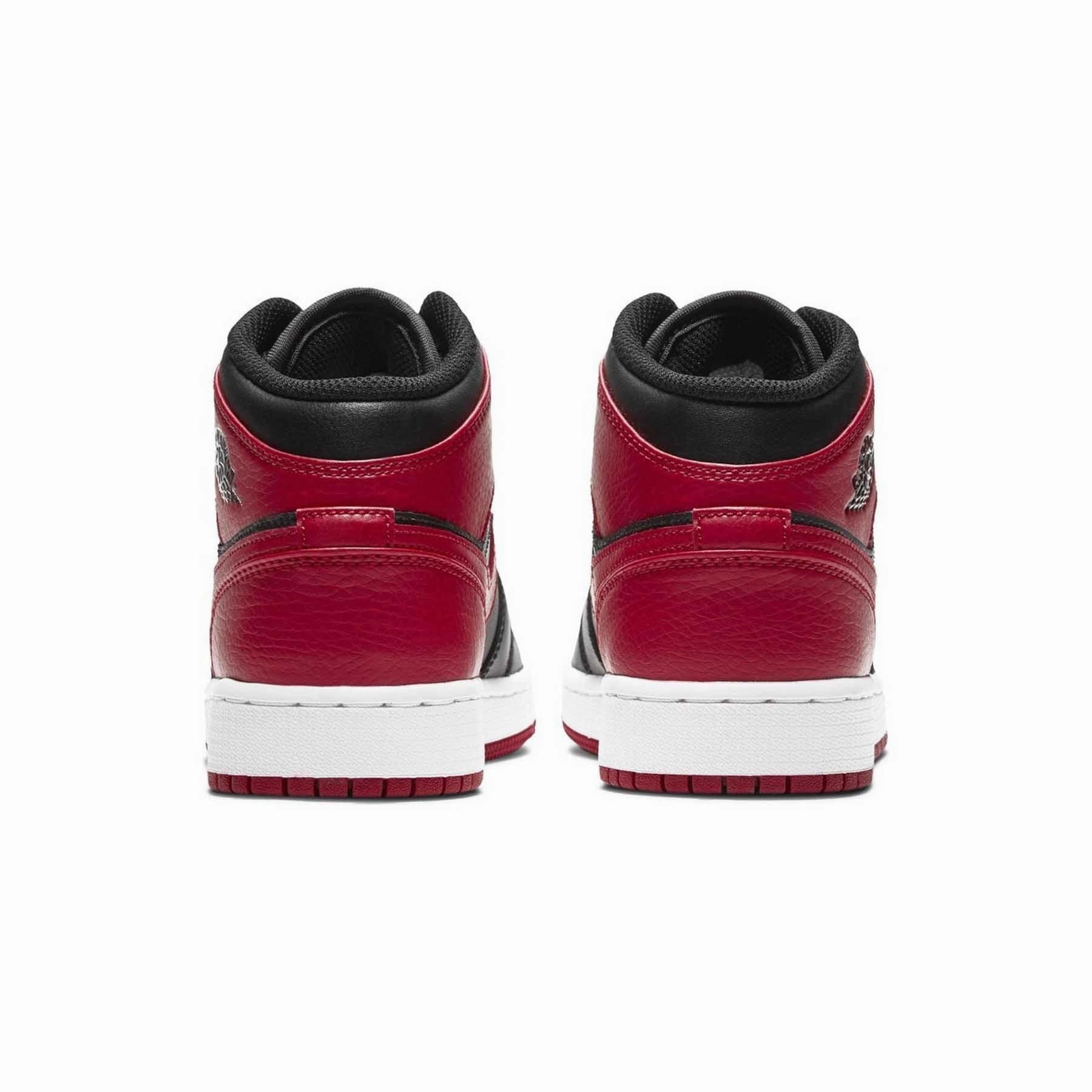 Air Jordan 1 Mid GS 'Banned' Air Jordan 1 Mid streetwear shoes