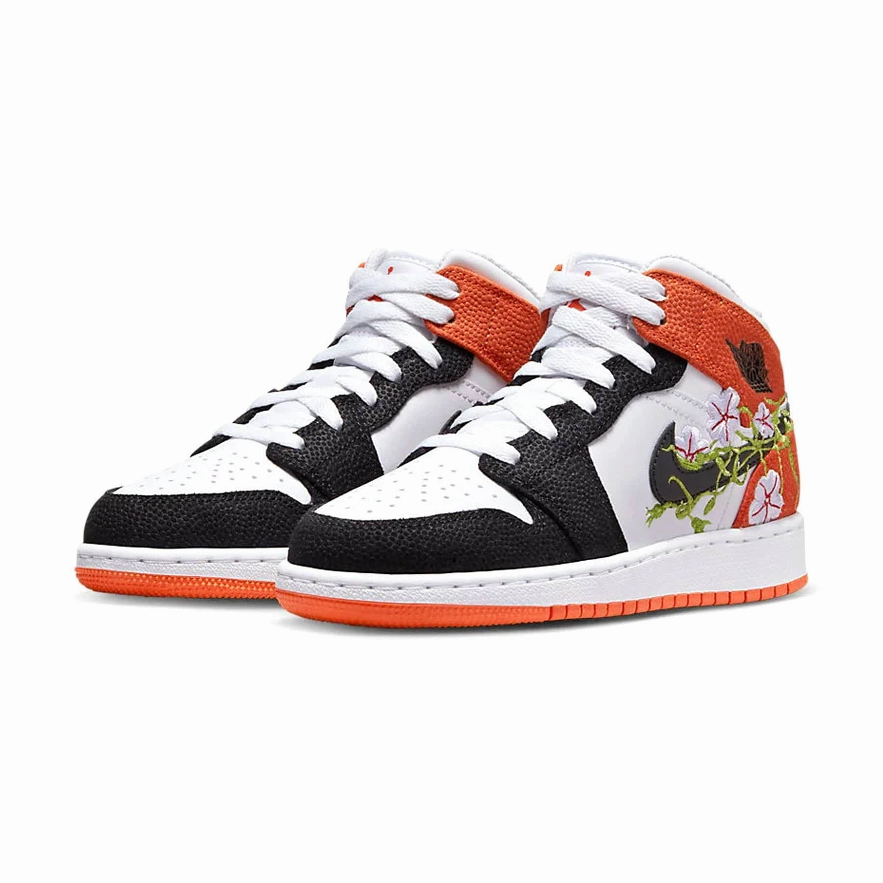 Air Jordan 1 Mid GS 'Basketball Blossom' Air Jordan 1 Mid streetwear shoes