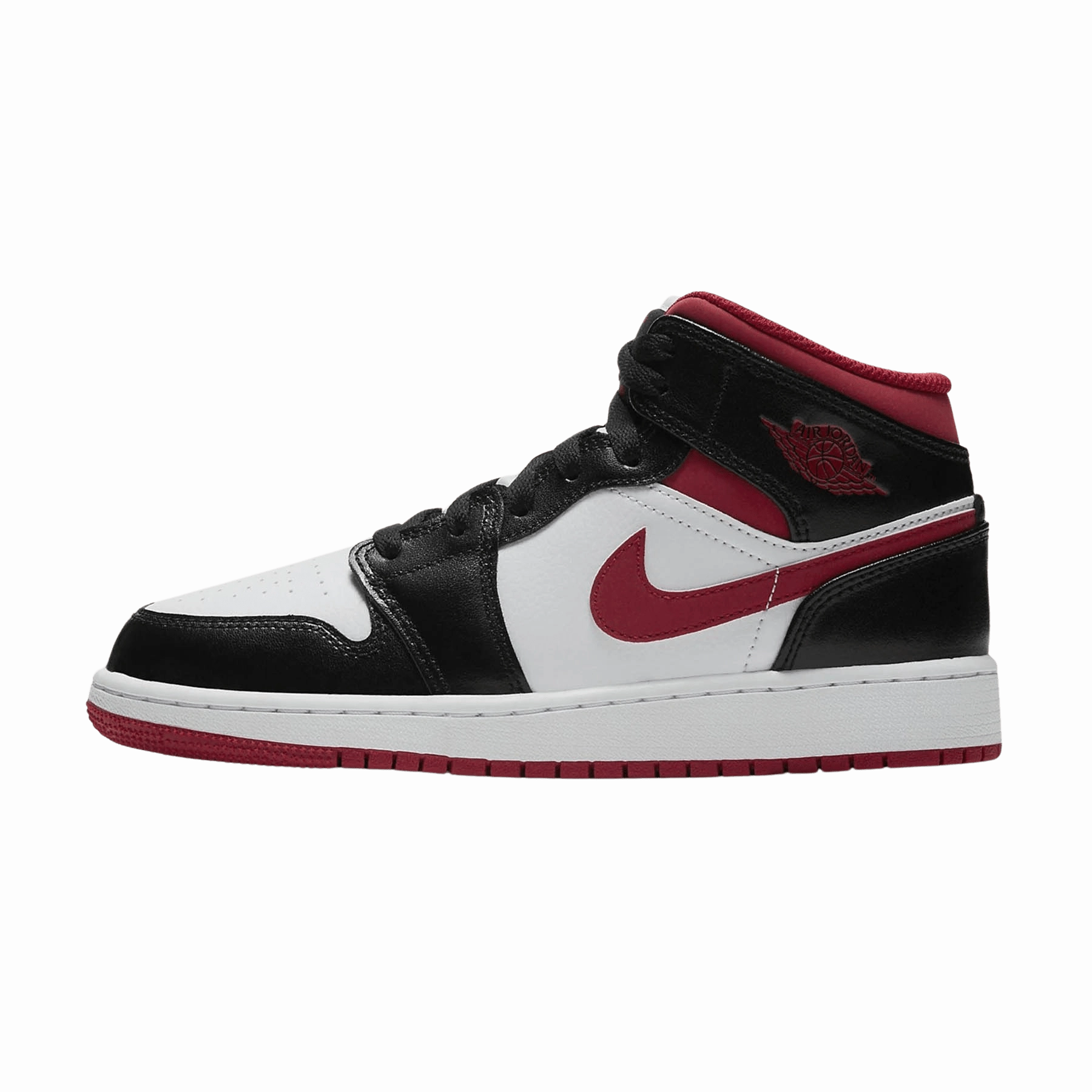 Air Jordan 1 Mid GS 'Black Gym Red' 2021 Air Jordan 1 timeless sneakers for Jordan fans