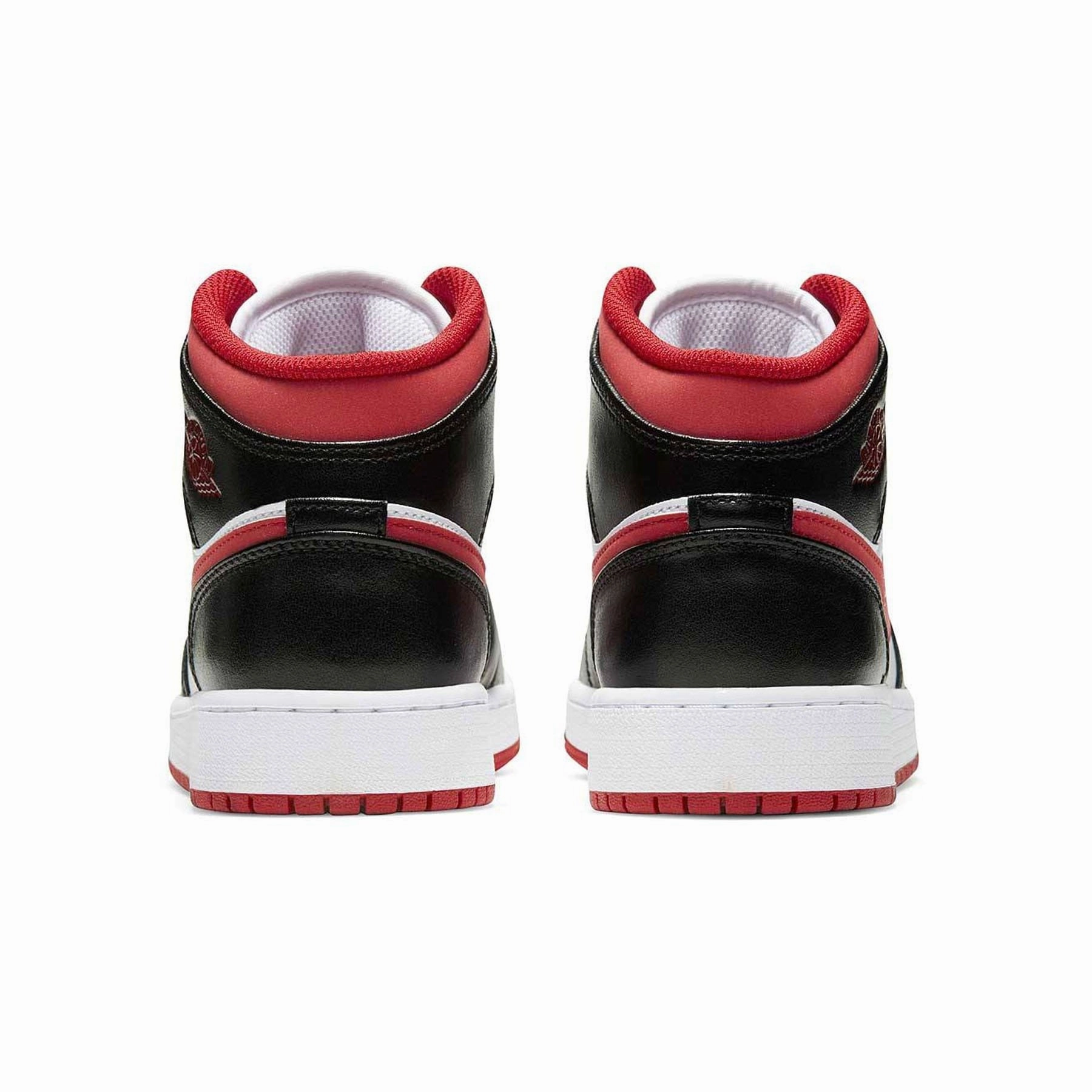 Air Jordan 1 Mid GS 'Black Gym Red' 2021 Air Jordan 1 vintage style sneakers