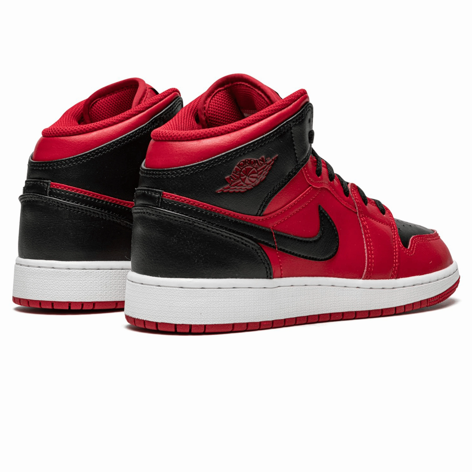 Air Jordan 1 Mid GS 'Black Gym Red' Air Jordan 1 Mid streetwear shoes
