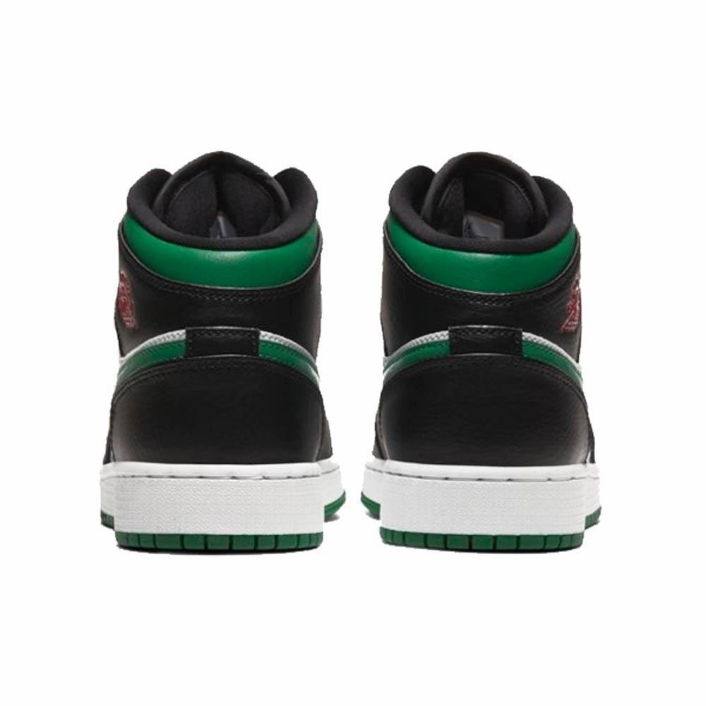 Air Jordan 1 Mid GS 'Black Pine Green' Air Jordan 1 Mid streetwear shoes