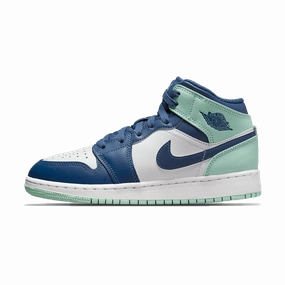 Air Jordan 1 Mid GS 'Blue Mint' Air Jordan 1 Mid versatile shoes for daily wear