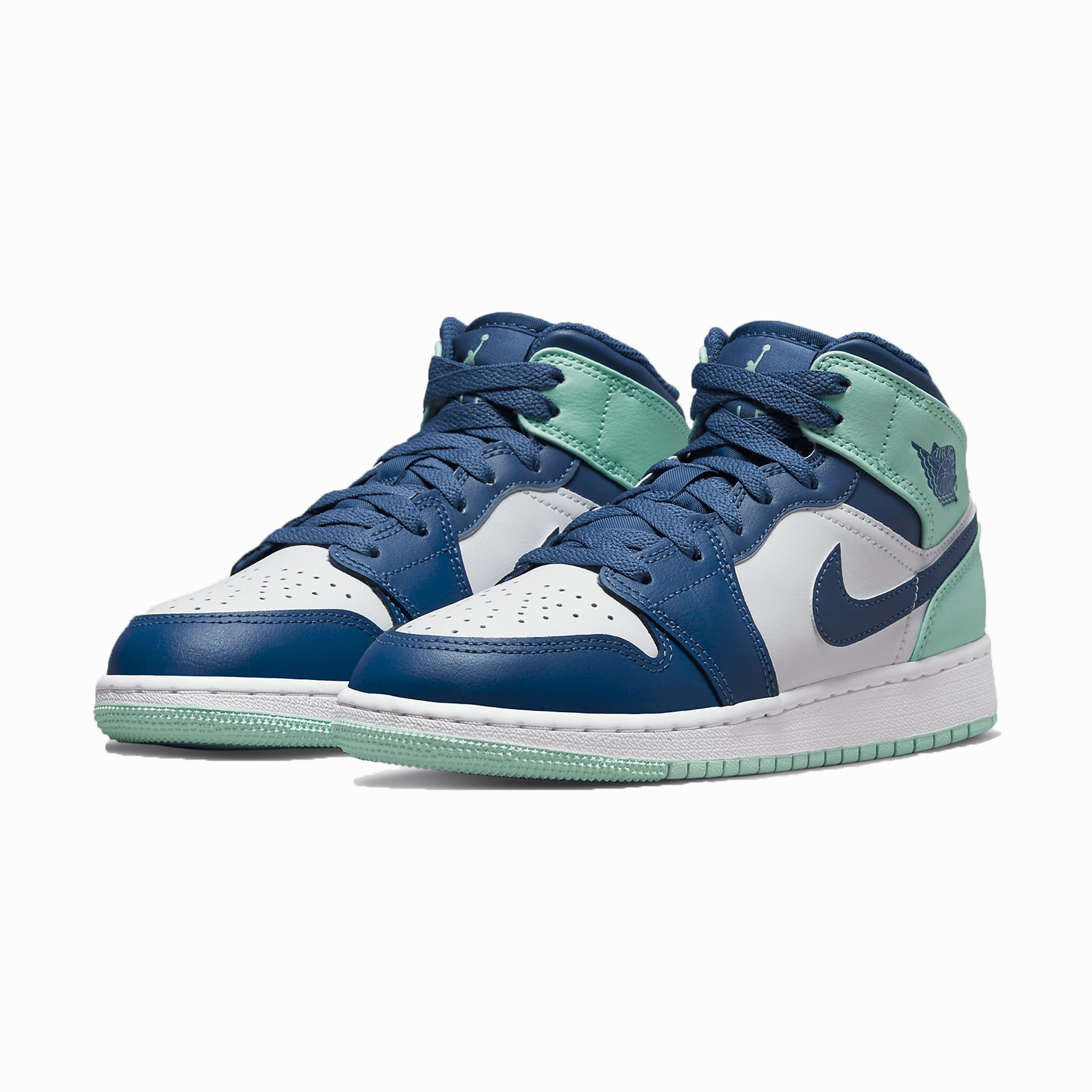 Air Jordan 1 Mid GS 'Blue Mint' Air Jordan 1 Mid streetwear shoes