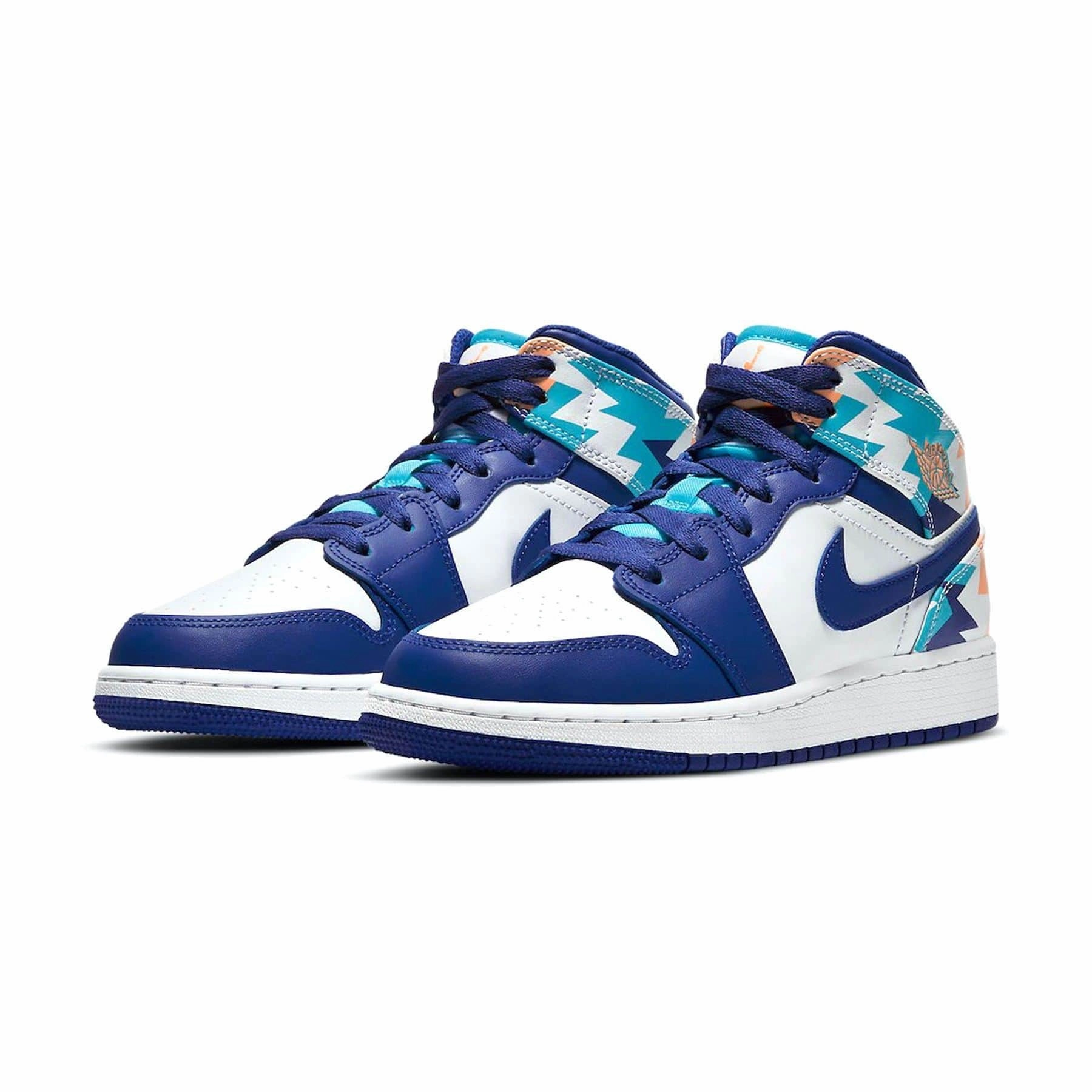 Air Jordan 1 Mid GS 'Geometric Print' Air Jordan 1 Mid streetwear shoes