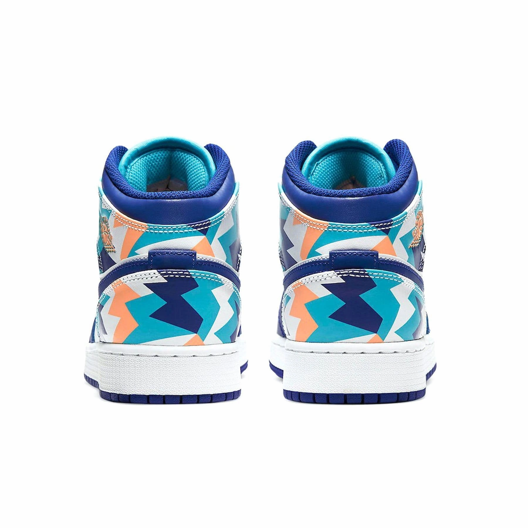 Air Jordan 1 Mid GS 'Geometric Print' Air Jordan 1 Mid streetwear shoes