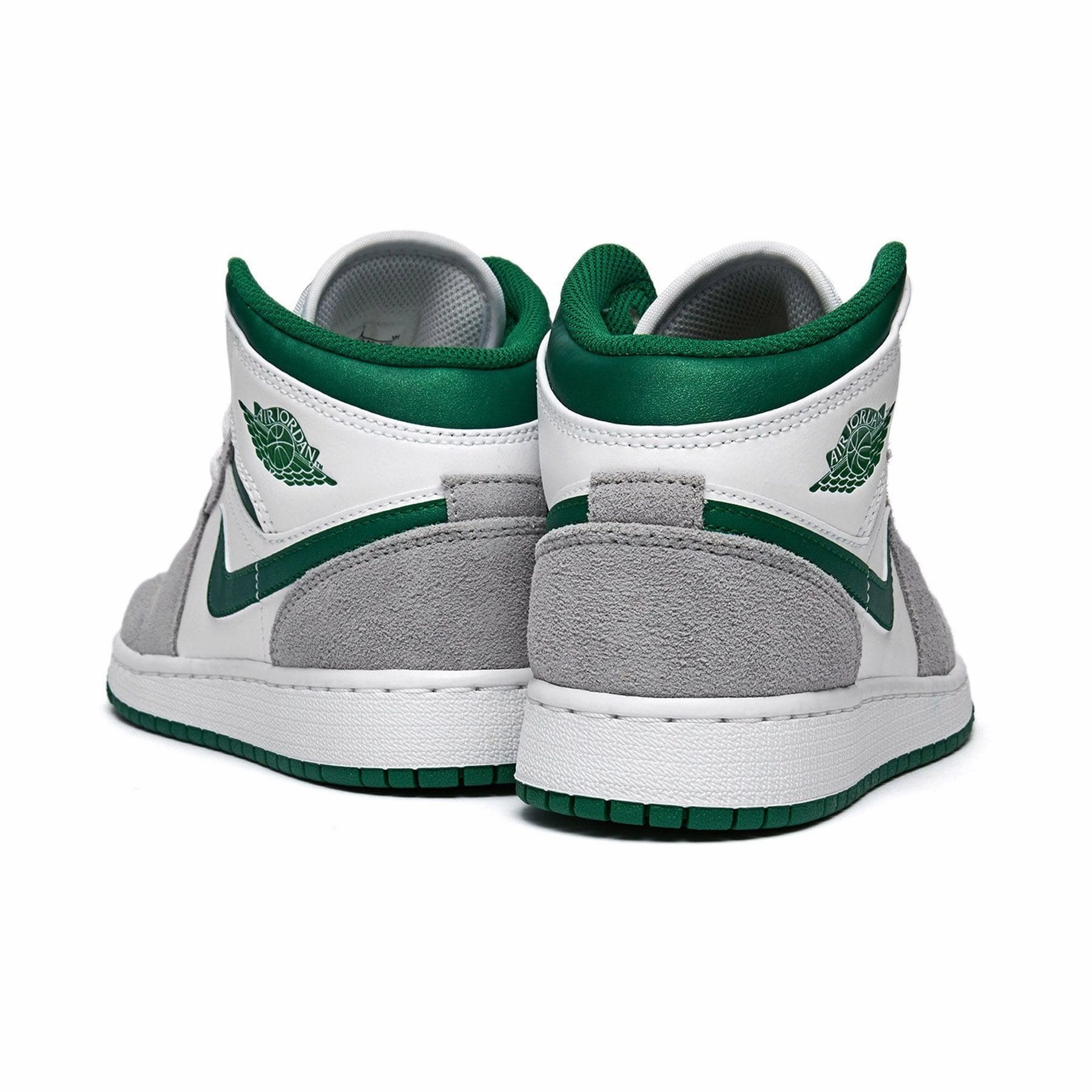 Air Jordan 1 Mid GS 'Green Grey' Air Jordan 1 Mid streetwear shoes