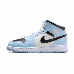 Air Jordan 1 Mid GS 'Ice Blue' Air Jordan 1 Mid versatile shoes for daily wear