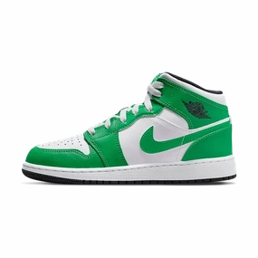 Air Jordan 1 Mid GS 'Lucky Green' Air Jordan 1 timeless sneakers for Jordan fans