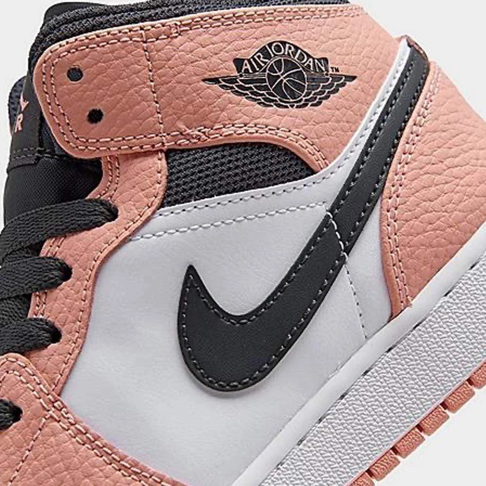 Air Jordan 1 Mid GS 'Pink Quartz' Air Jordan 1 Mid streetwear shoes