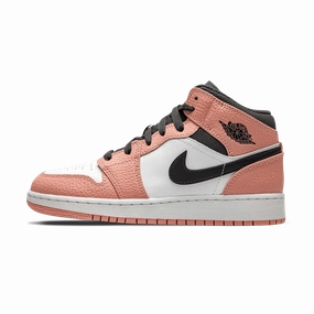 Air Jordan 1 Mid GS 'Pink Quartz' Air Jordan 1 Mid versatile shoes for daily wear