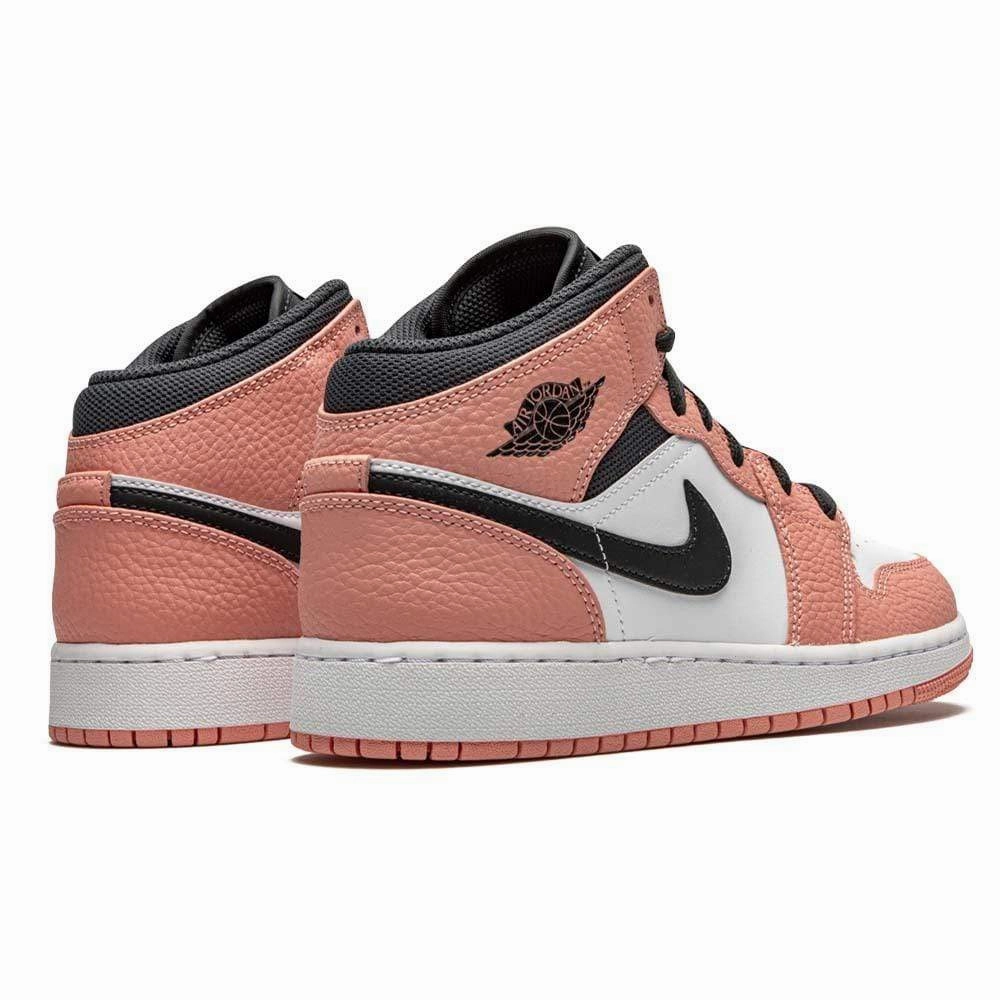 Air Jordan 1 Mid GS 'Pink Quartz' Air Jordan 1 Mid streetwear shoes