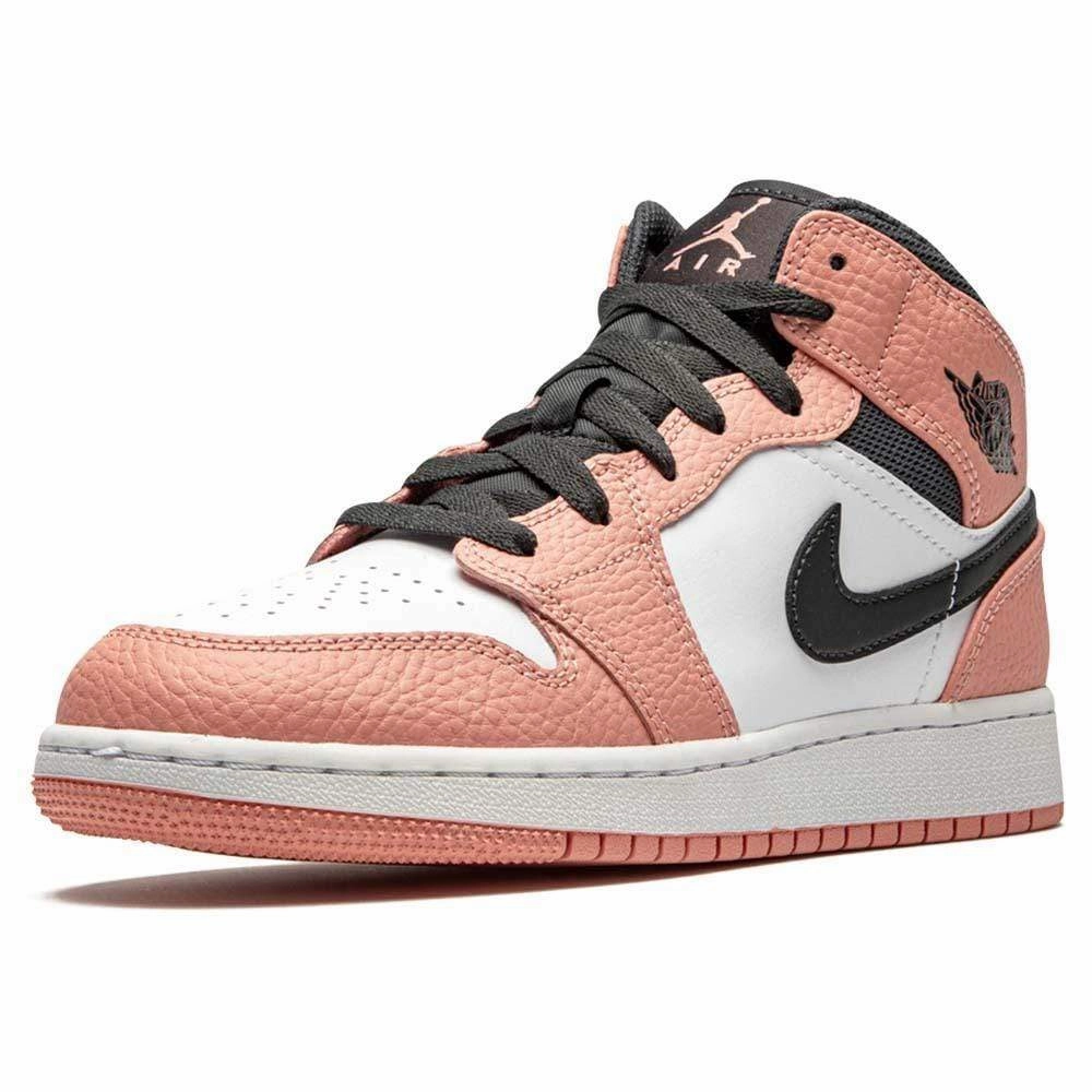 Air Jordan 1 Mid GS 'Pink Quartz' Air Jordan 1 Mid streetwear shoes