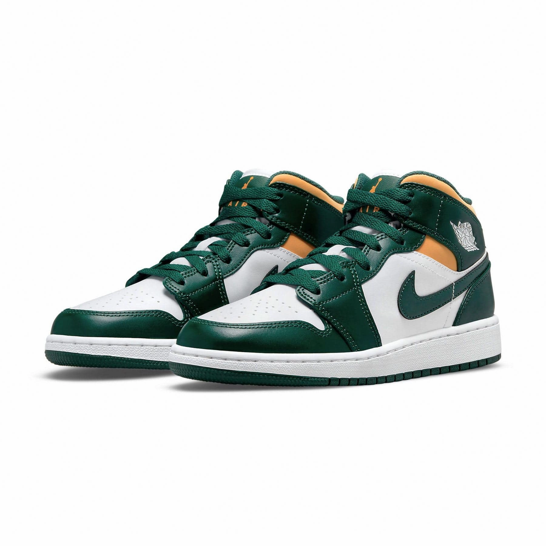 Air Jordan 1 Mid GS 'Sonics' 2021 Air Jordan 1 Mid streetwear shoes