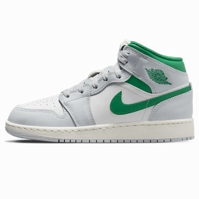Air Jordan 1 Mid GS 'Summit White Pine Green' Air Jordan 1 Mid versatile shoes for daily wear