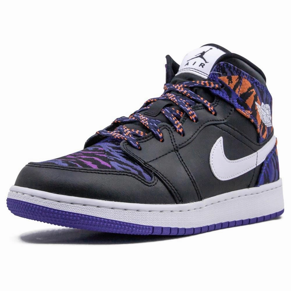 Air Jordan 1 Mid GS 'Tiger Print' Air Jordan 1 vintage style sneakers