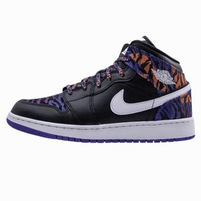 Air Jordan 1 Mid GS 'Tiger Print' Air Jordan 1 timeless sneakers for Jordan fans