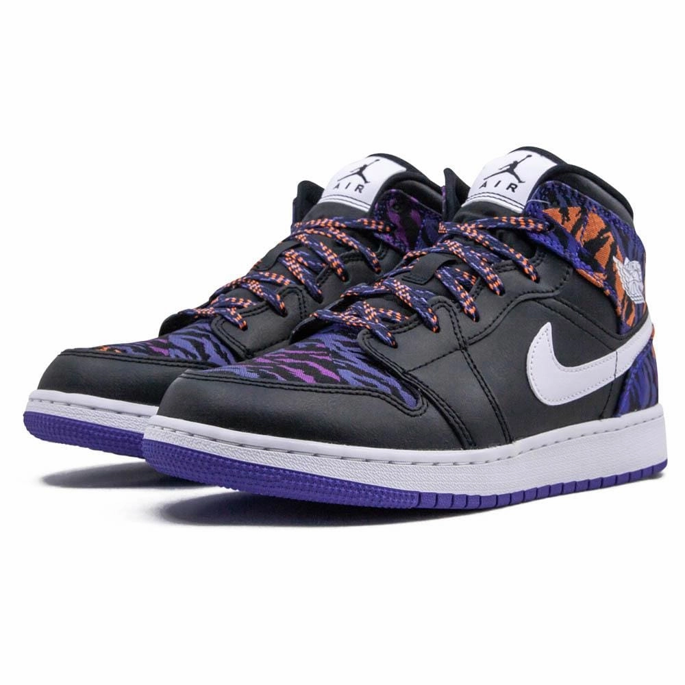 Air Jordan 1 Mid GS 'Tiger Print' Air Jordan 1 vintage style sneakers