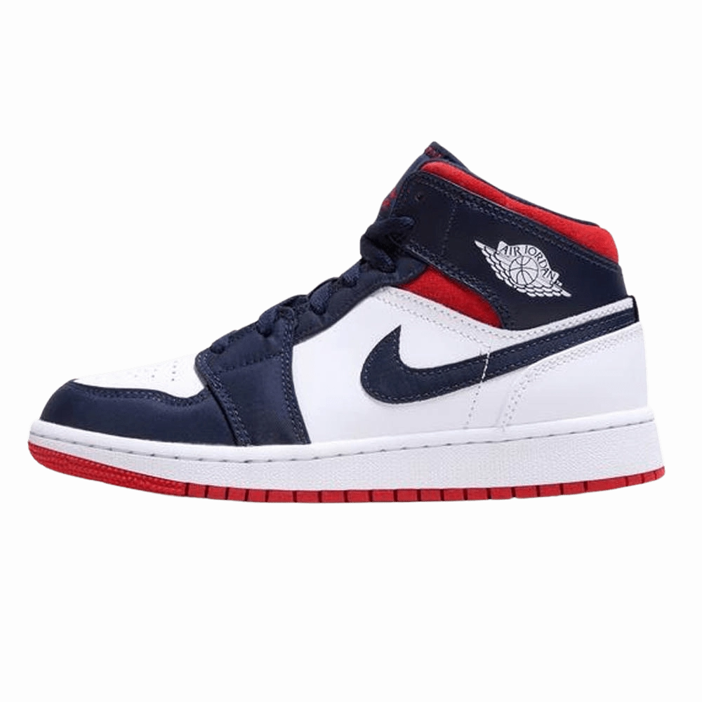 Air Jordan 1 Mid GS 'USA Olympic' Air Jordan 1 Mid versatile shoes for daily wear