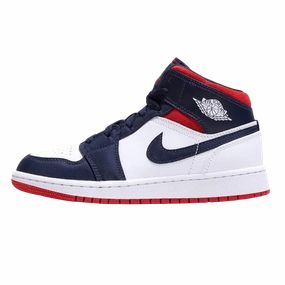 Air Jordan 1 Mid GS 'USA Olympic' Air Jordan 1 Mid versatile shoes for daily wear