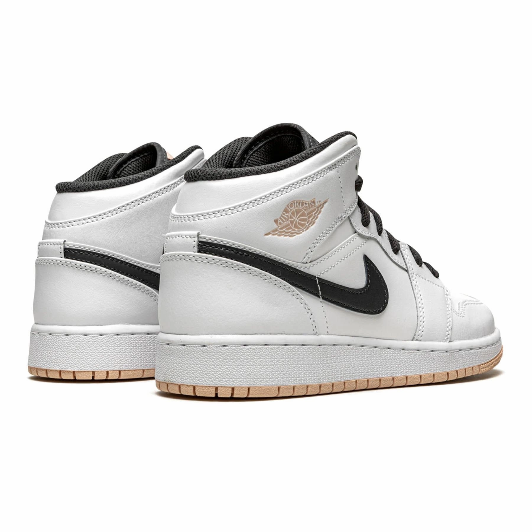 Air Jordan 1 Mid GS 'White Arctic Orange' Air Jordan 1 Mid streetwear shoes