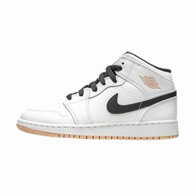 Air Jordan 1 Mid GS 'White Arctic Orange' Air Jordan 1 Mid versatile shoes for daily wear