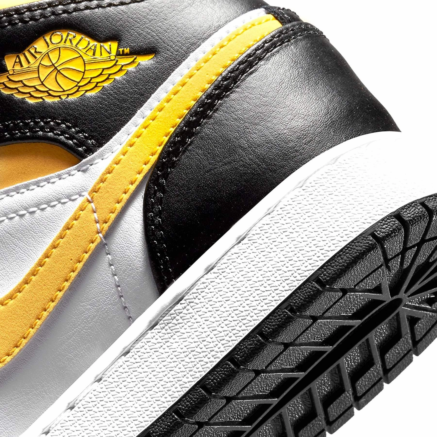 Air Jordan 1 Mid GS 'White Pollen Black' Air Jordan 1 Mid streetwear shoes