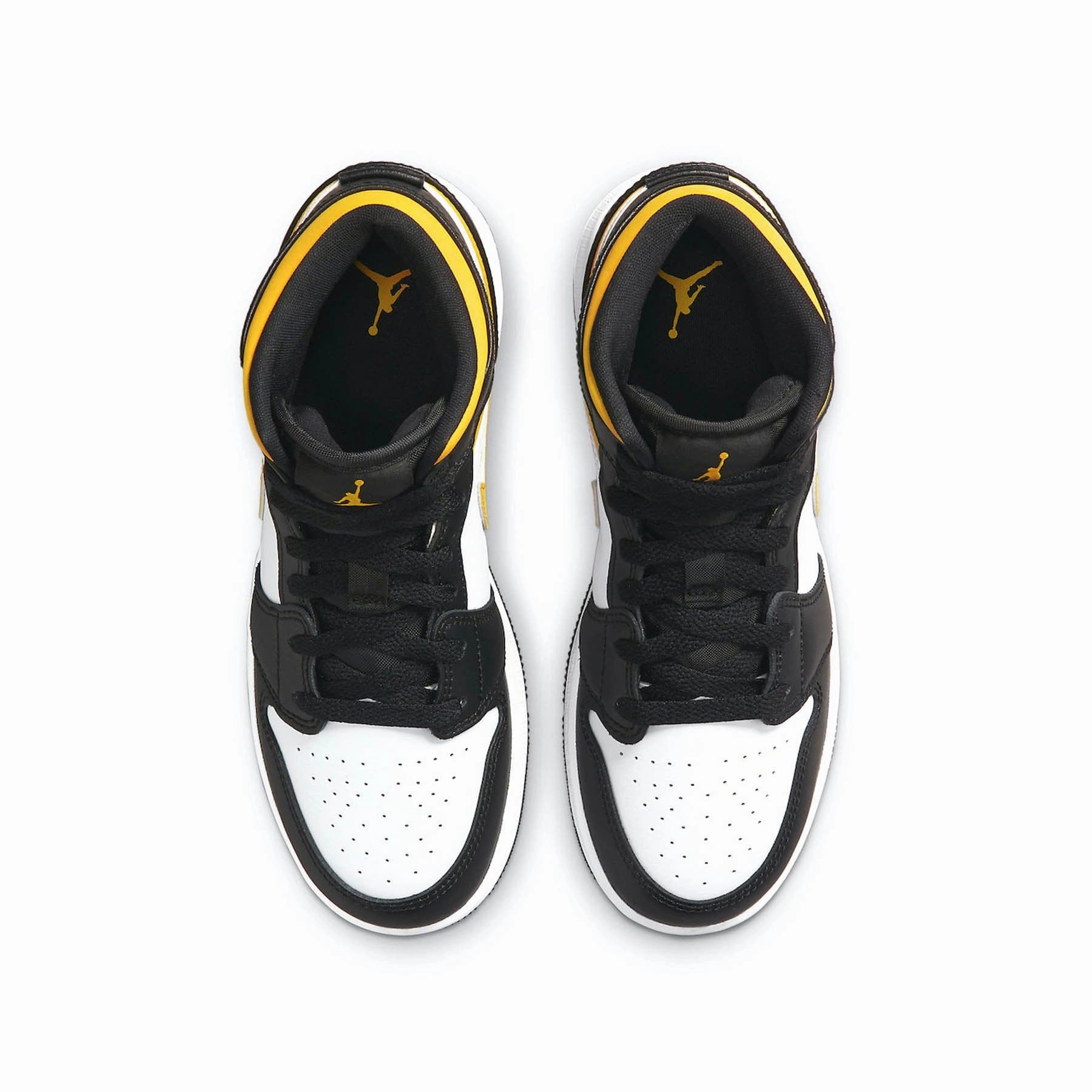 Air Jordan 1 Mid GS 'White Pollen Black' Air Jordan 1 Mid streetwear shoes