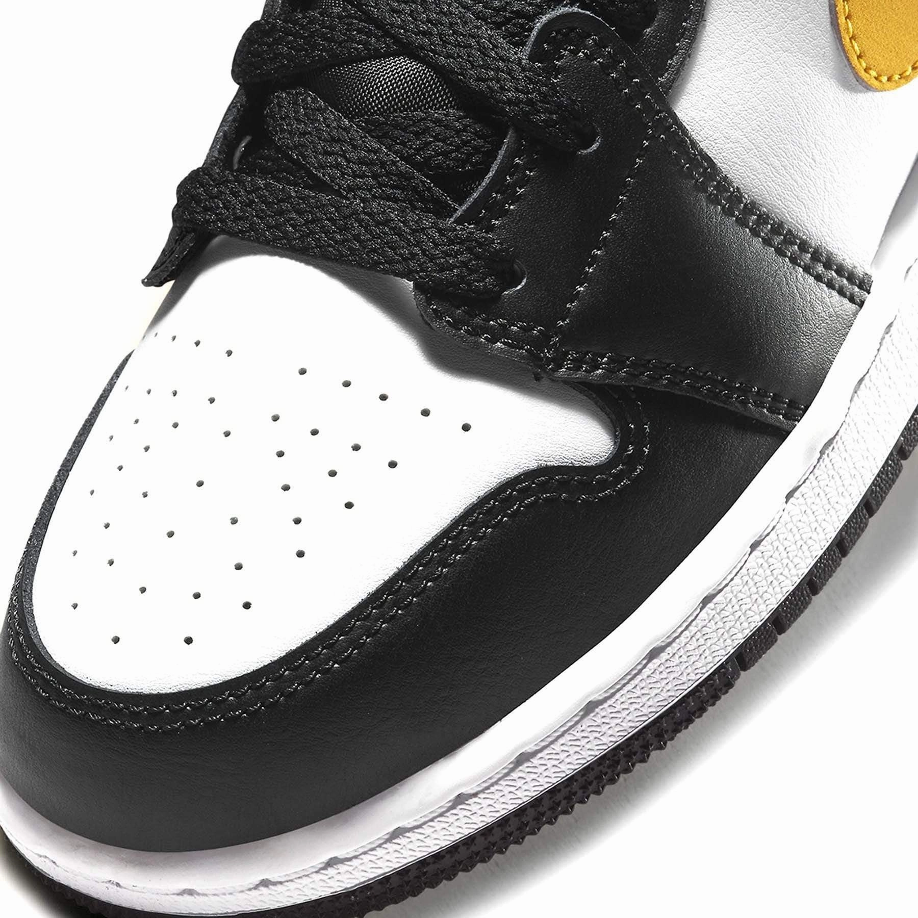 Air Jordan 1 Mid GS 'White Pollen Black' Air Jordan 1 Mid streetwear shoes