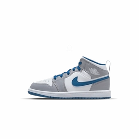 Air Jordan 1 Mid PS 'Cement True Blue' Air Jordan 1 Mid versatile shoes for daily wear