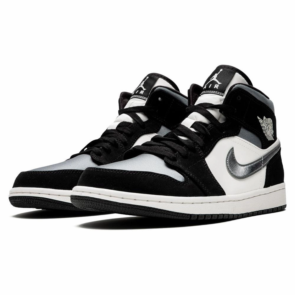 Air Jordan 1 Mid SE 'Satin Smoke Grey' Air Jordan 1 vintage style sneakers