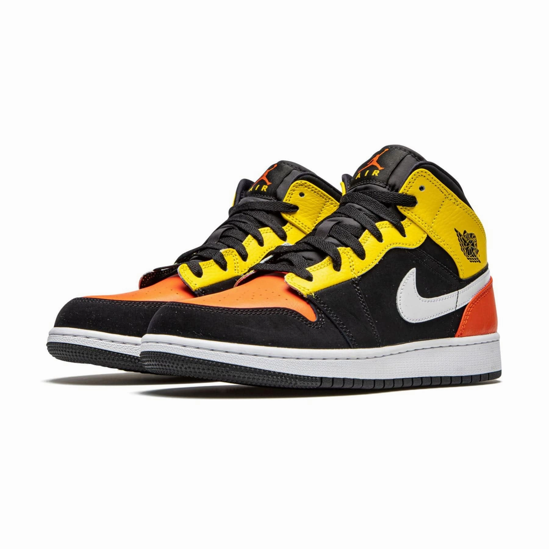 Air Jordan 1 Mid SE GS 'Amarillo Team Orange' Air Jordan 1 Mid streetwear shoes