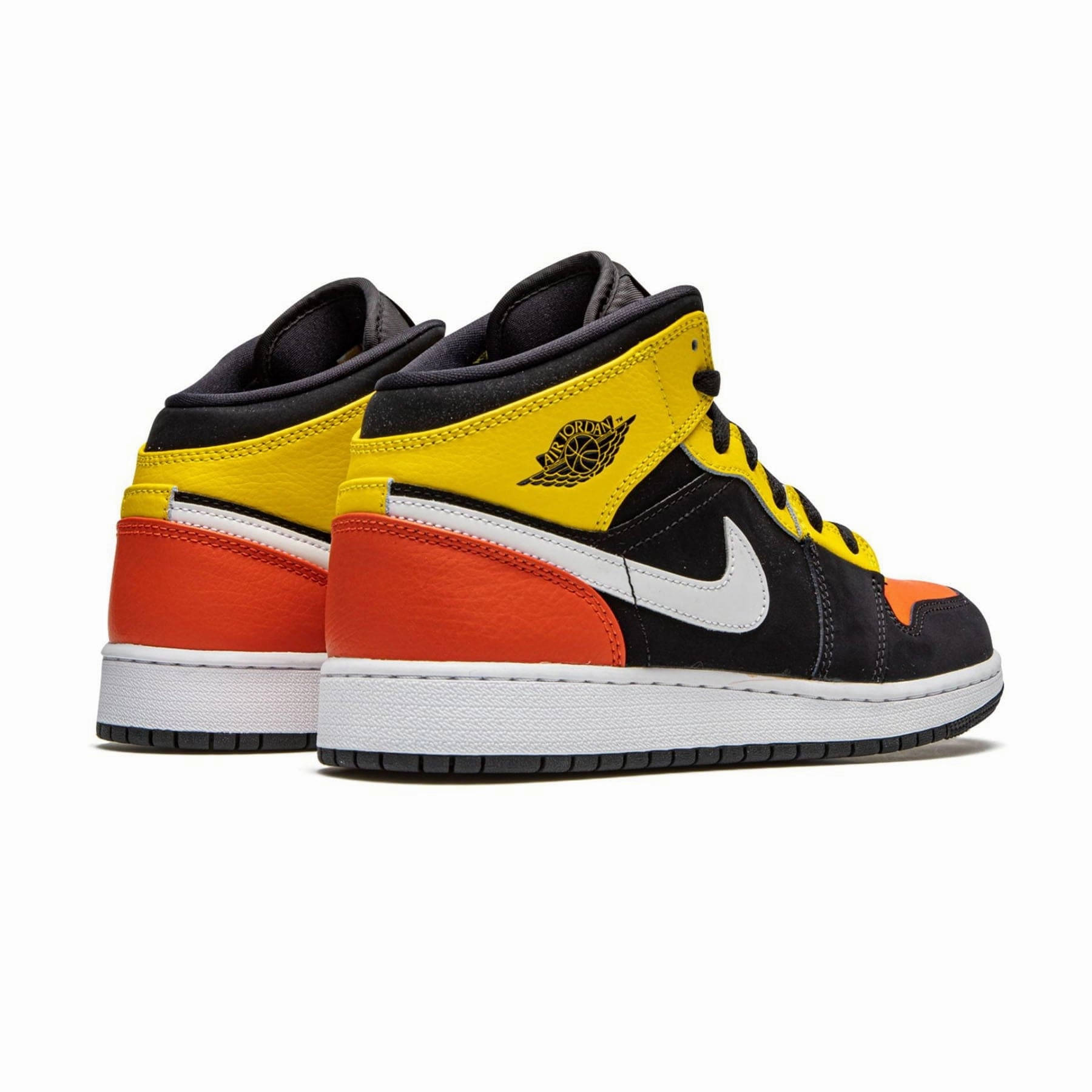Air Jordan 1 Mid SE GS 'Amarillo Team Orange' Air Jordan 1 Mid streetwear shoes